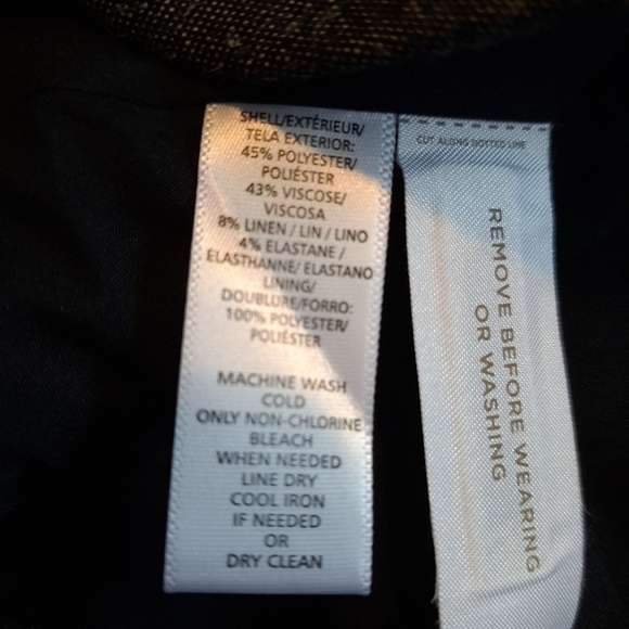 Loft women's blazer size 10 blue heather, dual front pockets, New - Picture 2 of 8